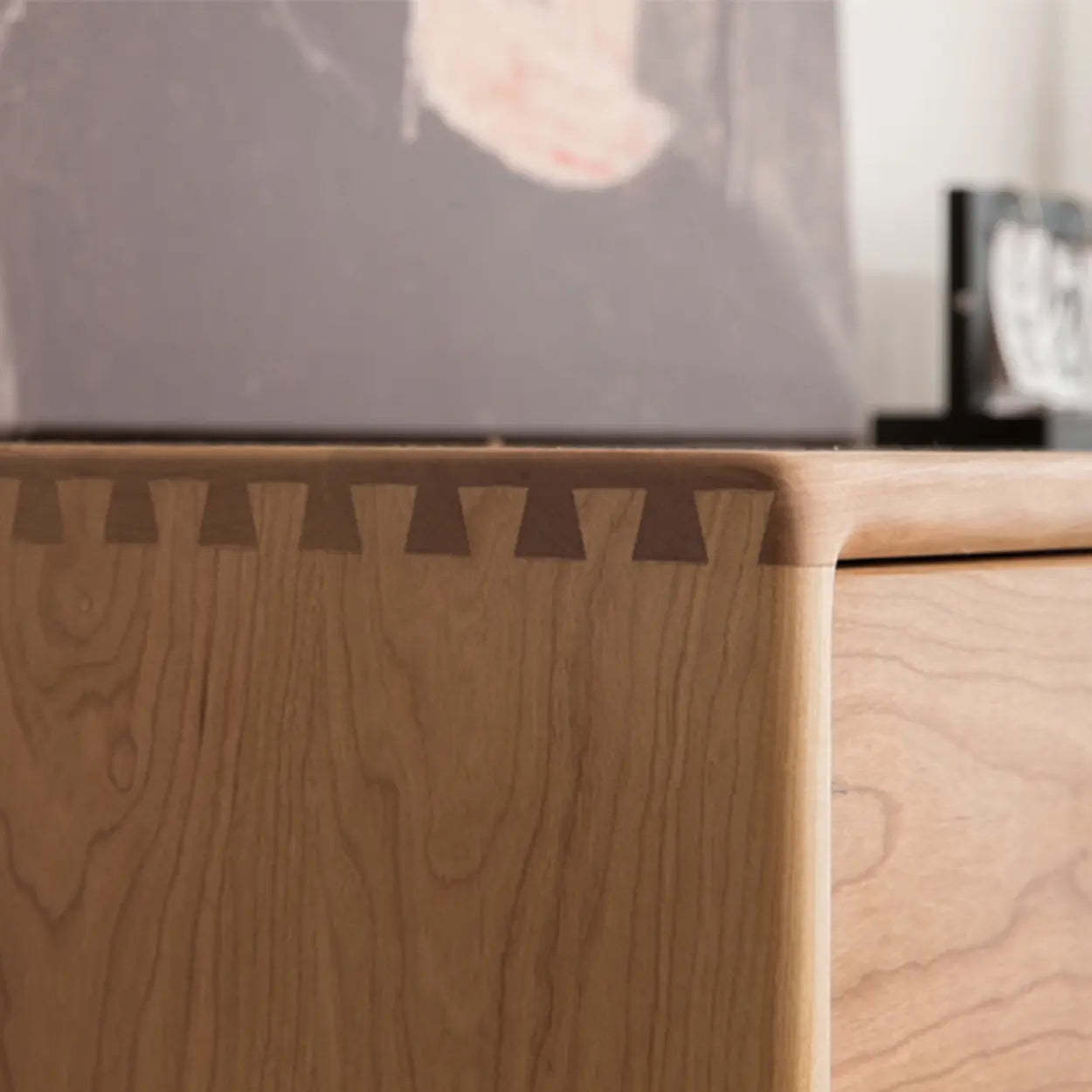 Natural Oak Horizontal Storage Dresser