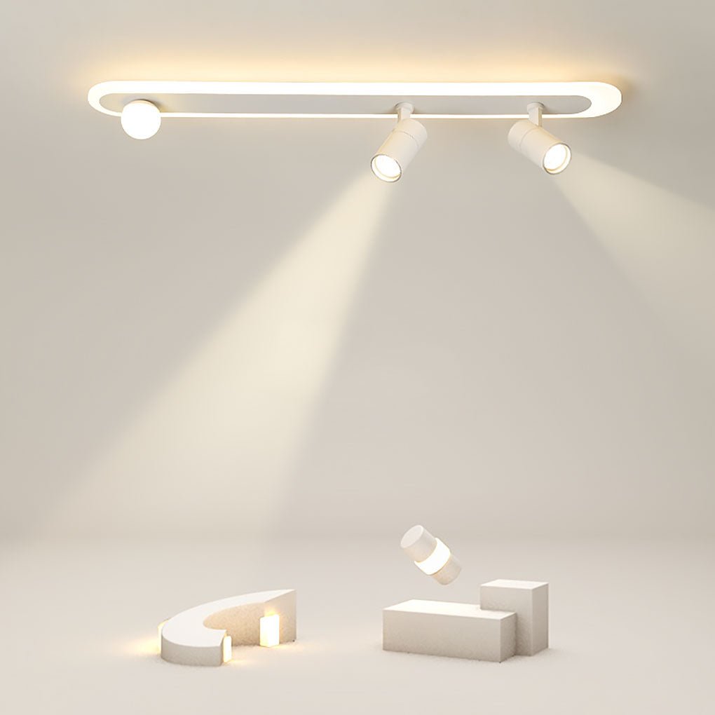 Rectangular LED Small Flush Mount Spherical Spotlight