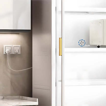 White Metal Rectangular Kitchen China Cabinet — White