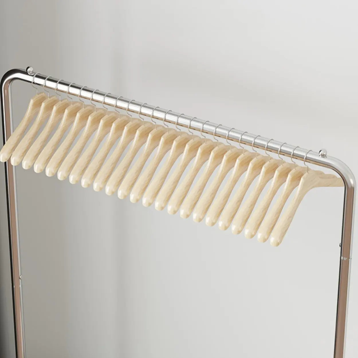 Silver Metal Rectangular Coat Rack with Basket