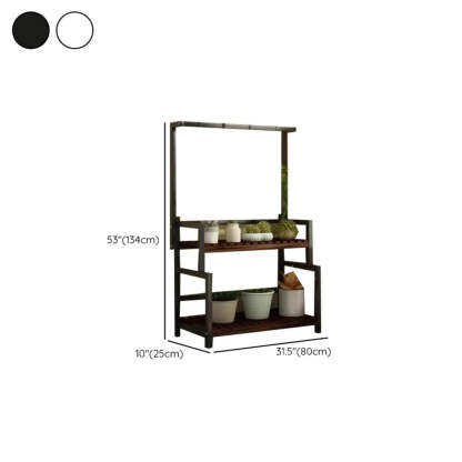 Black Pine Tiered Crate Plant Stand
