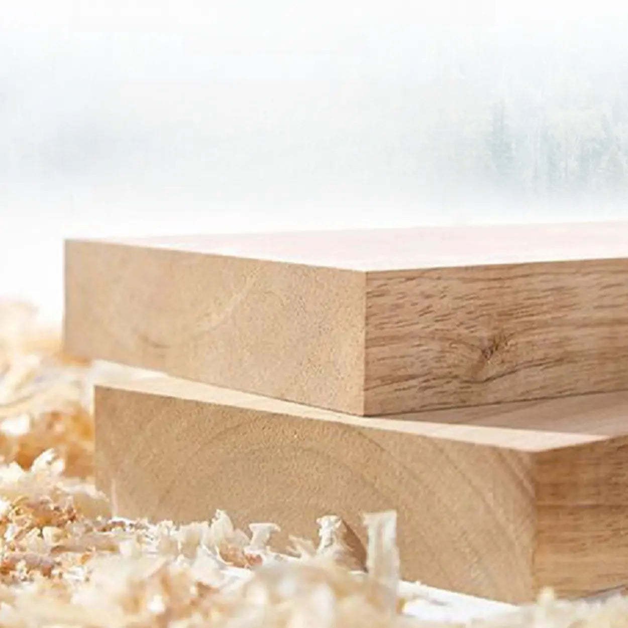 Rubberwood Drawer H-Shape Computer Desk — Natural Finish / Table Only