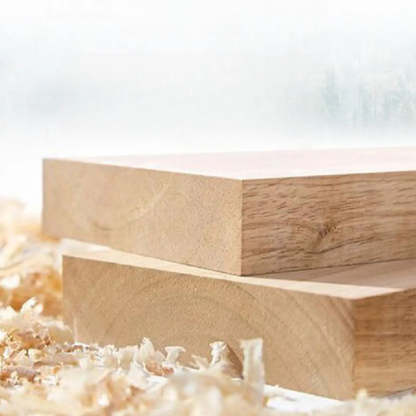 Rubberwood Drawer H-Shape Computer Desk — Natural Finish / Table Only