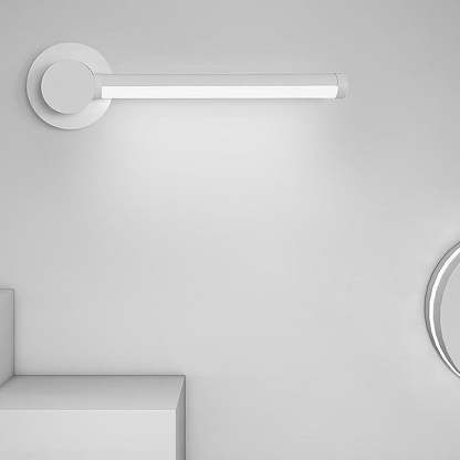 Rectangular Shaped Thin Long Style Wall Sconces with Aluminum Acrylic Design-Lighom