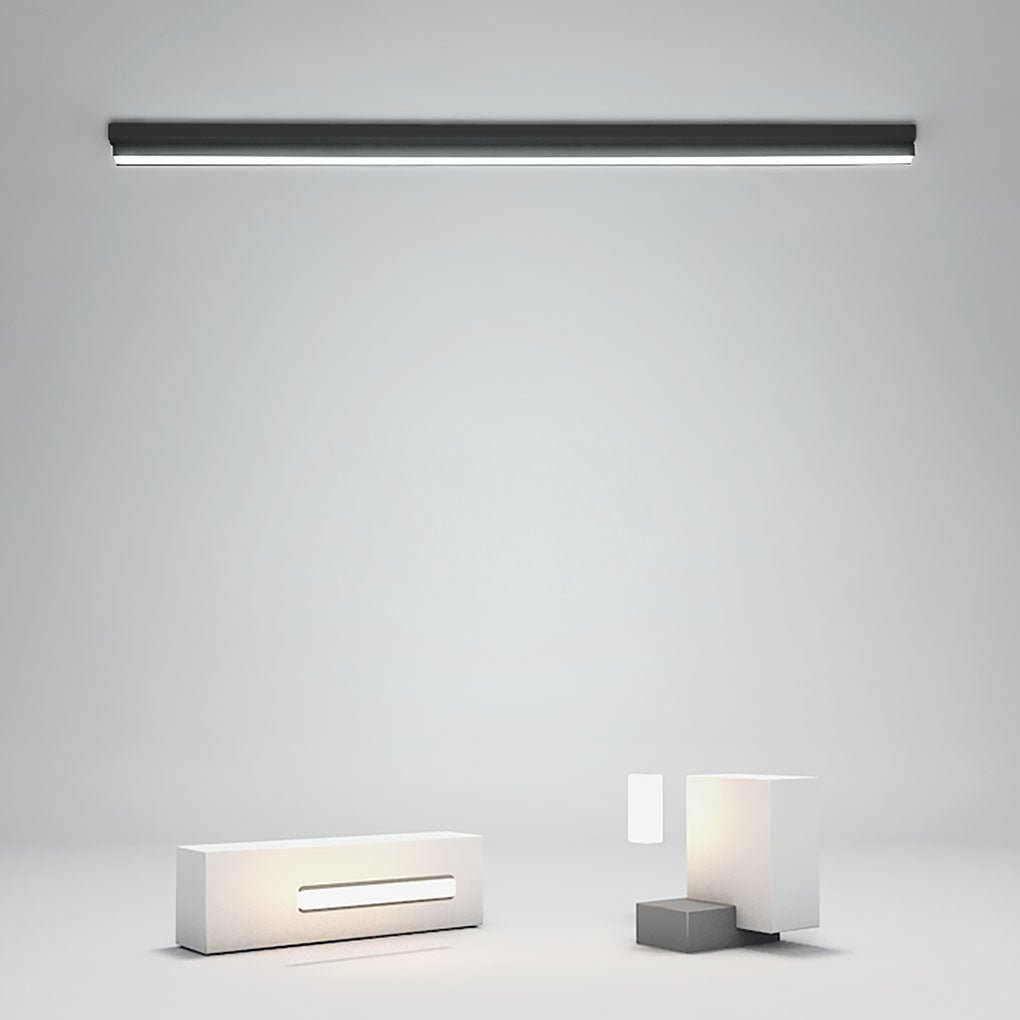Rectangular Thin Long Strip LED Flush Mount Wall Light