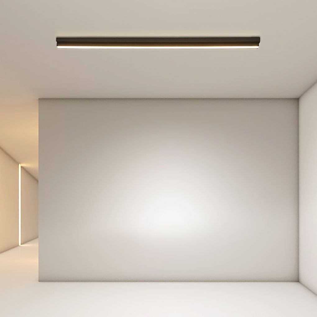 Rectangular Thin Long Strip LED Flush Mount Wall Light