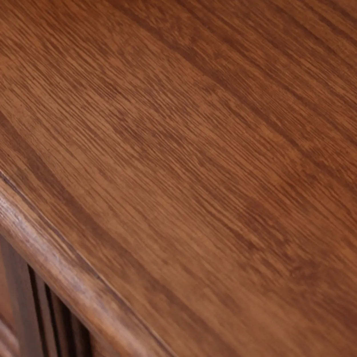 Rectangular Dark Walnut Timber Console Table with Drawers