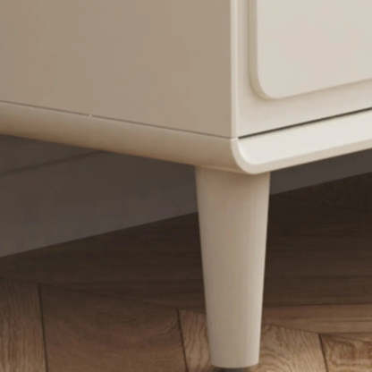 Modern White Wood Rectangular Dresser