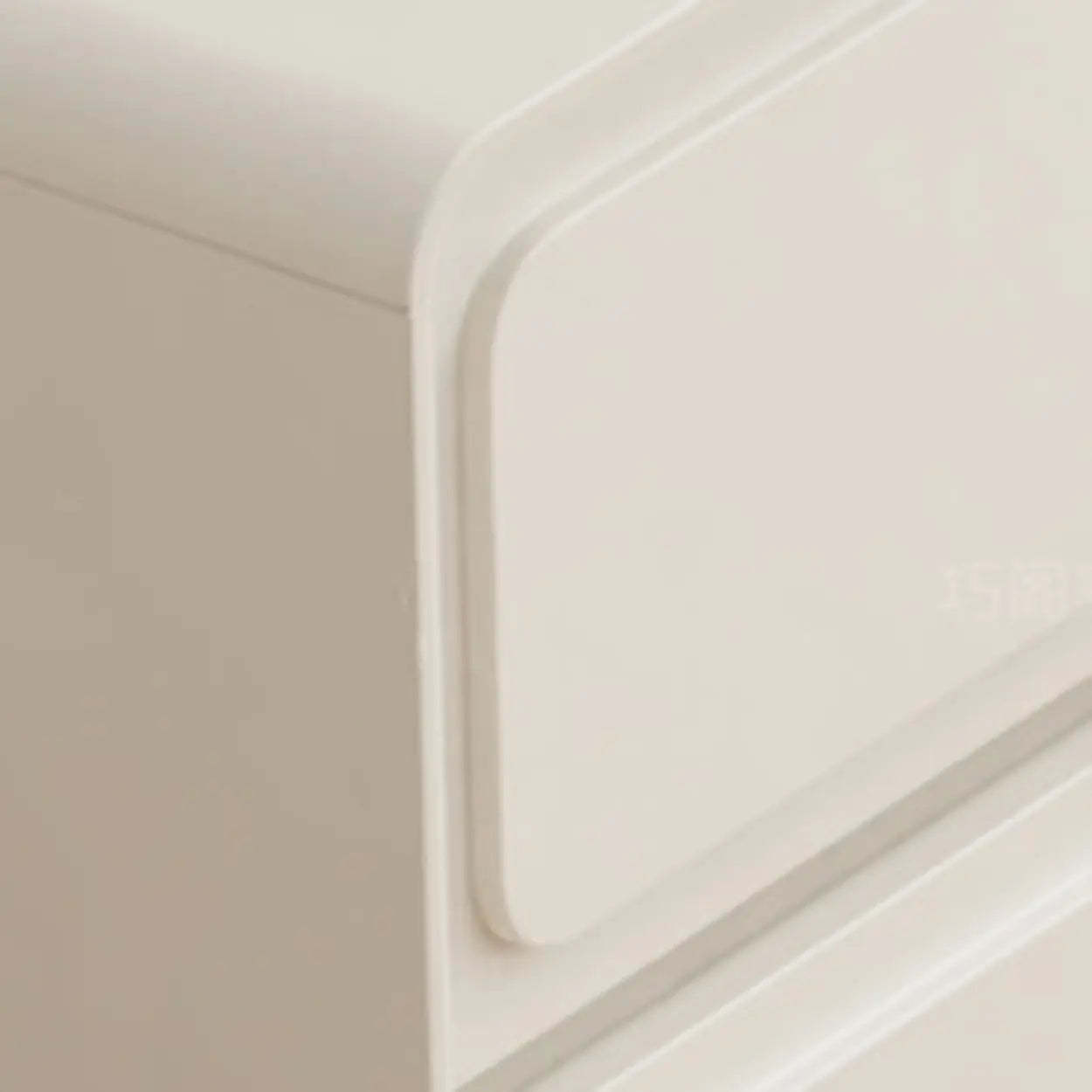 Modern White Wood Rectangular Dresser
