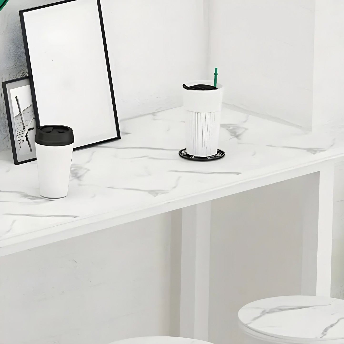 Rectangular Wood Bar Table with Footrest