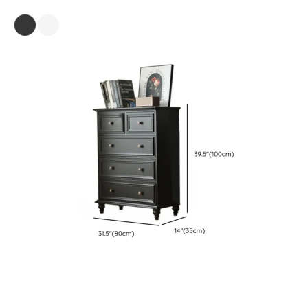Rectangular Wood Black Makeup Vanity Set with Mirror