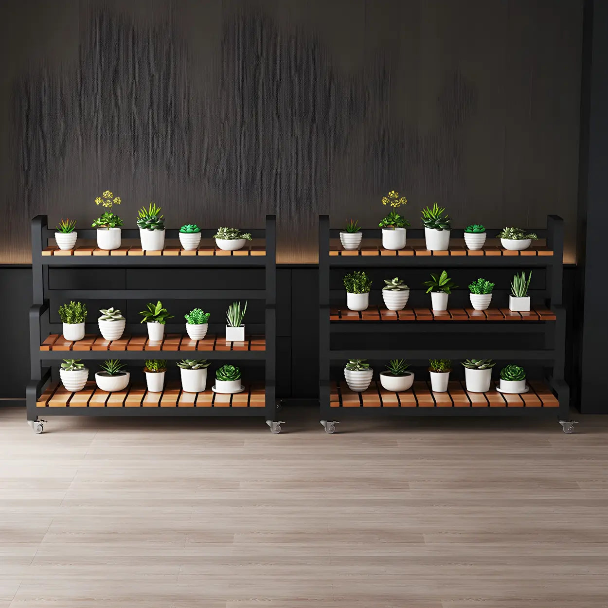 3-Tier Wood Plant Stand