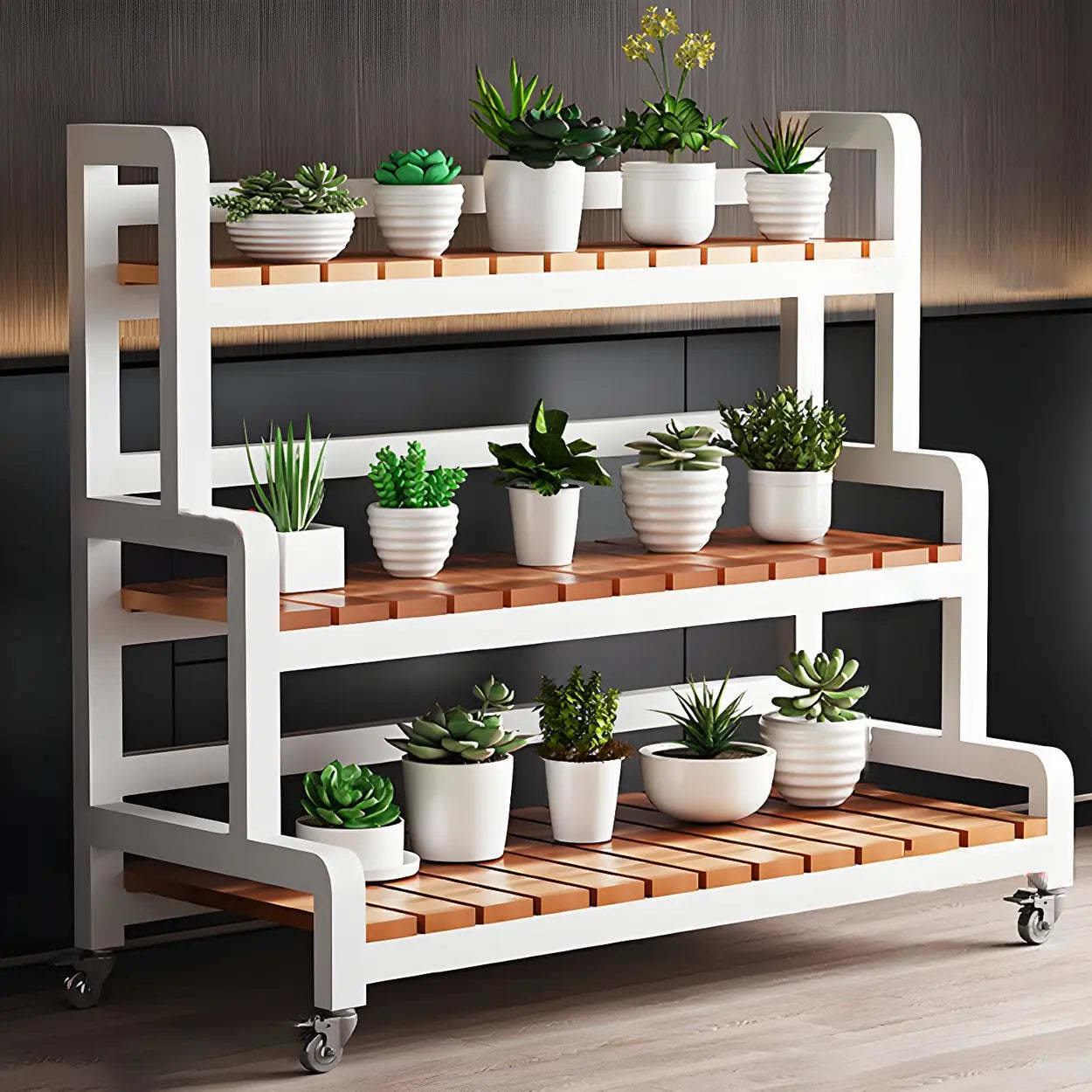 3-Tier Wood Plant Stand