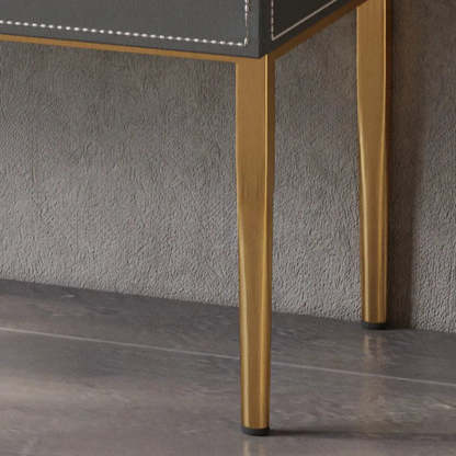 Rectangular Gray Wood Storage Console Table