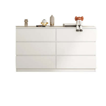 White Wood Soft-Close Drawer Entry Dresser — 4 / Cream