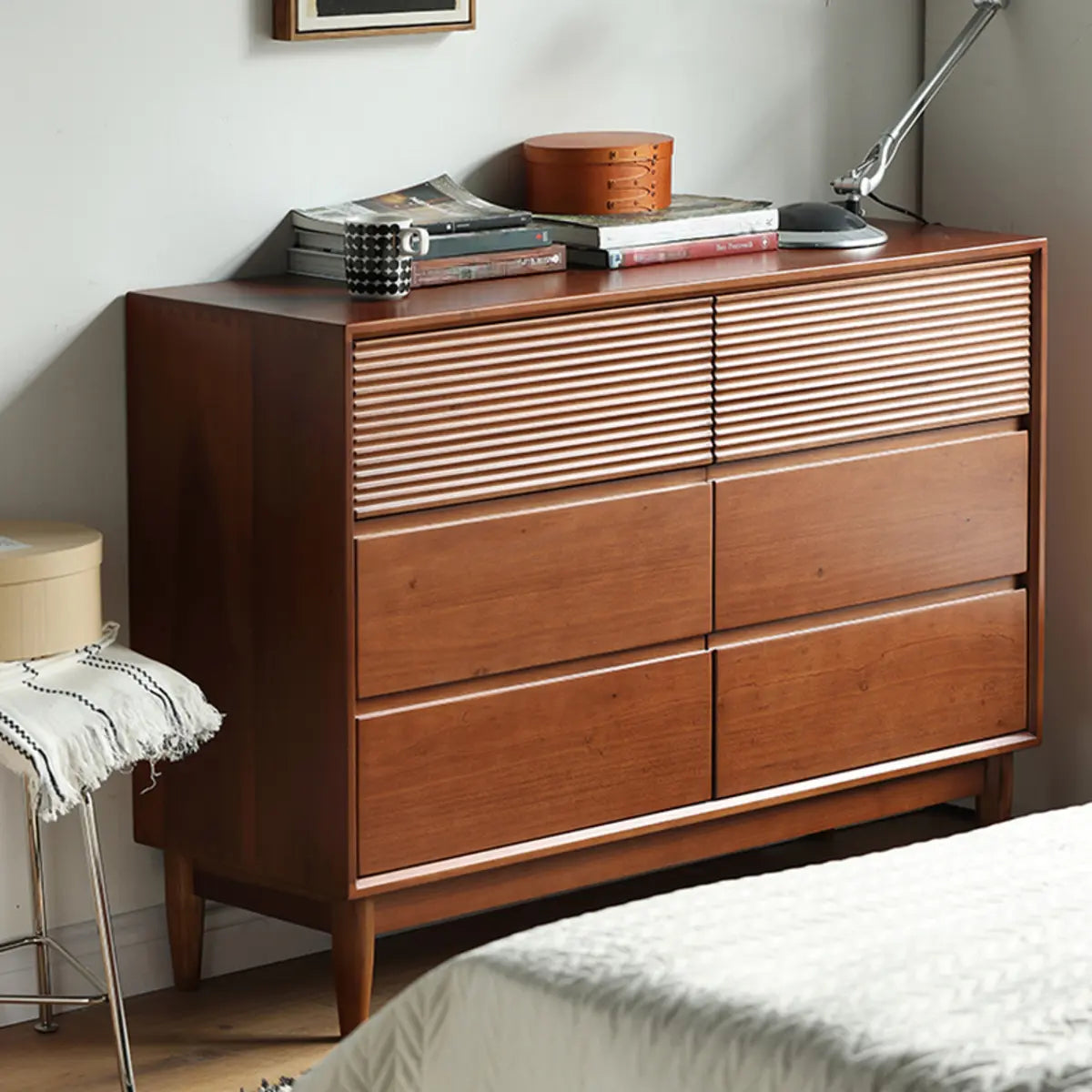 Brown Wooden Rectangular Storage Dresser
