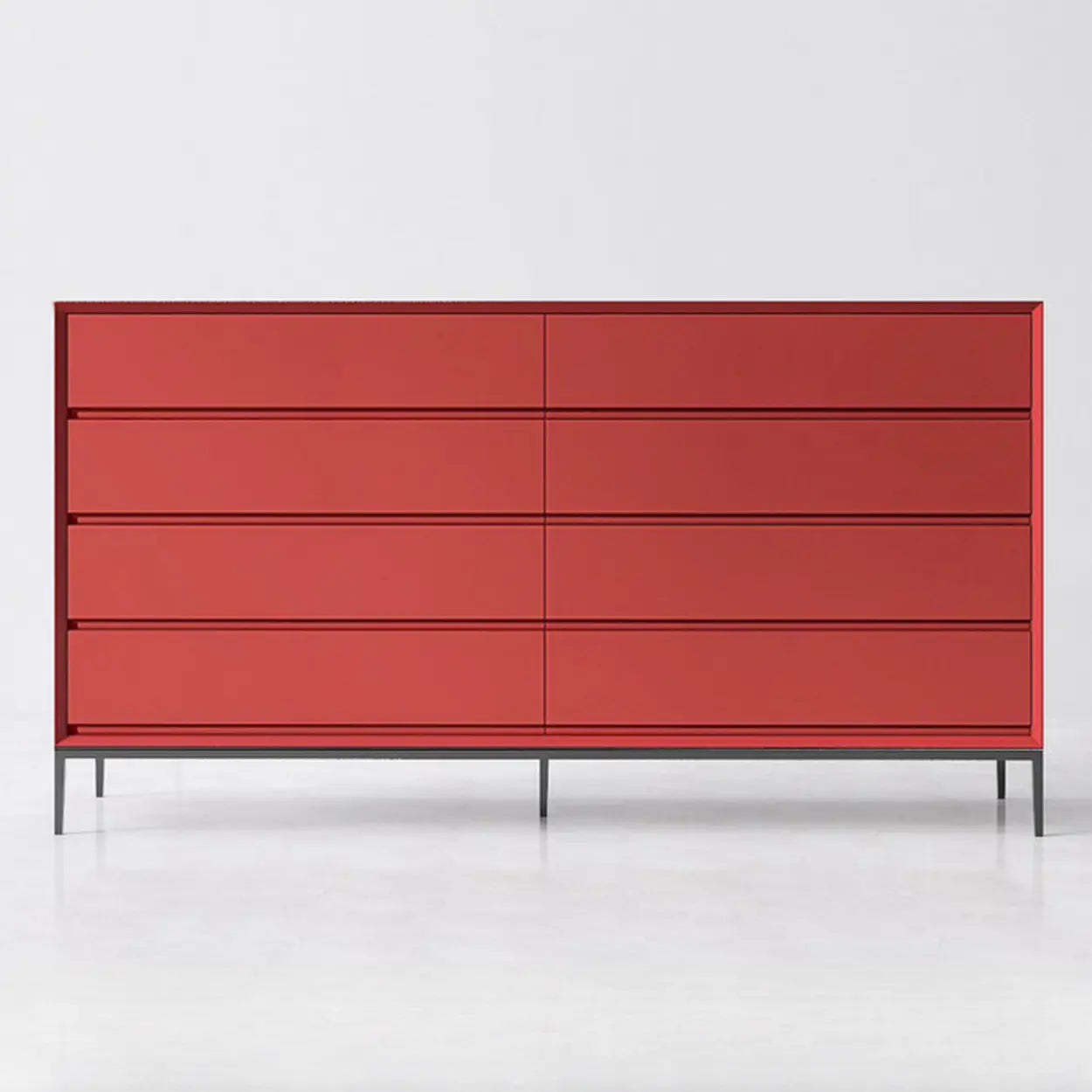 Red Wood Horizontal Dresser