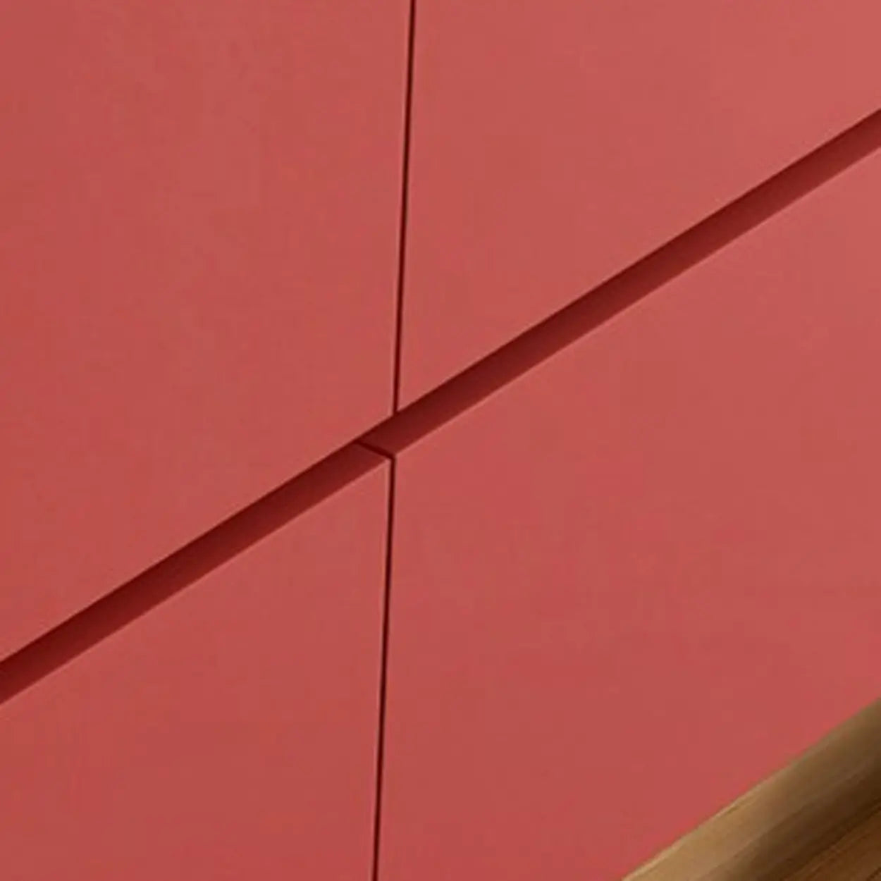Red Wood Horizontal Dresser