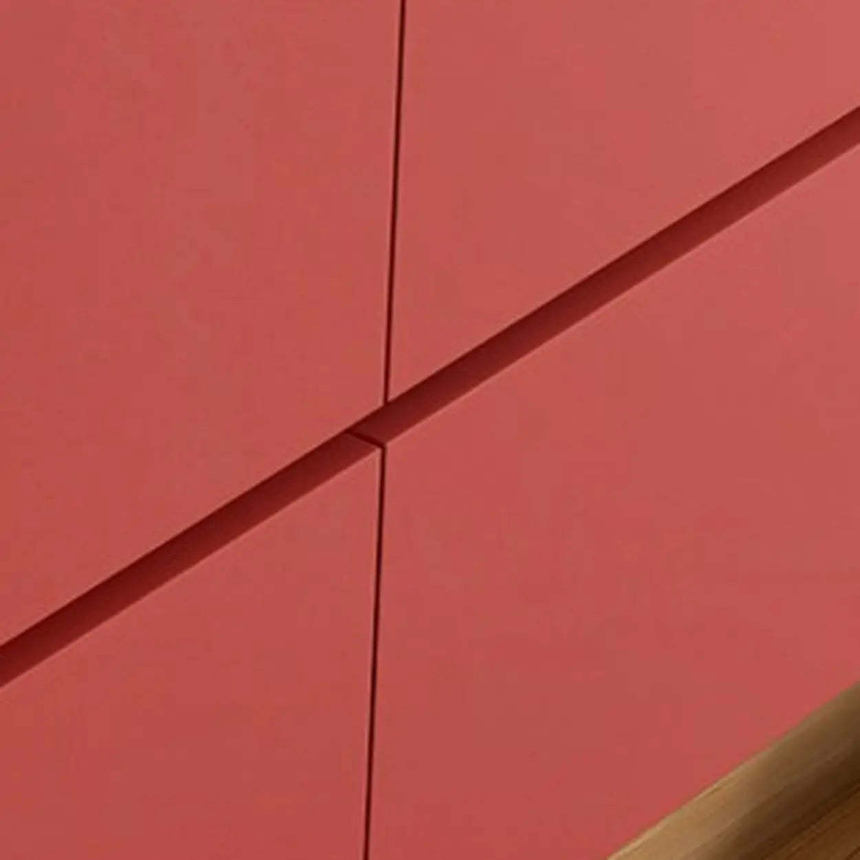 Red Wood Horizontal Dresser