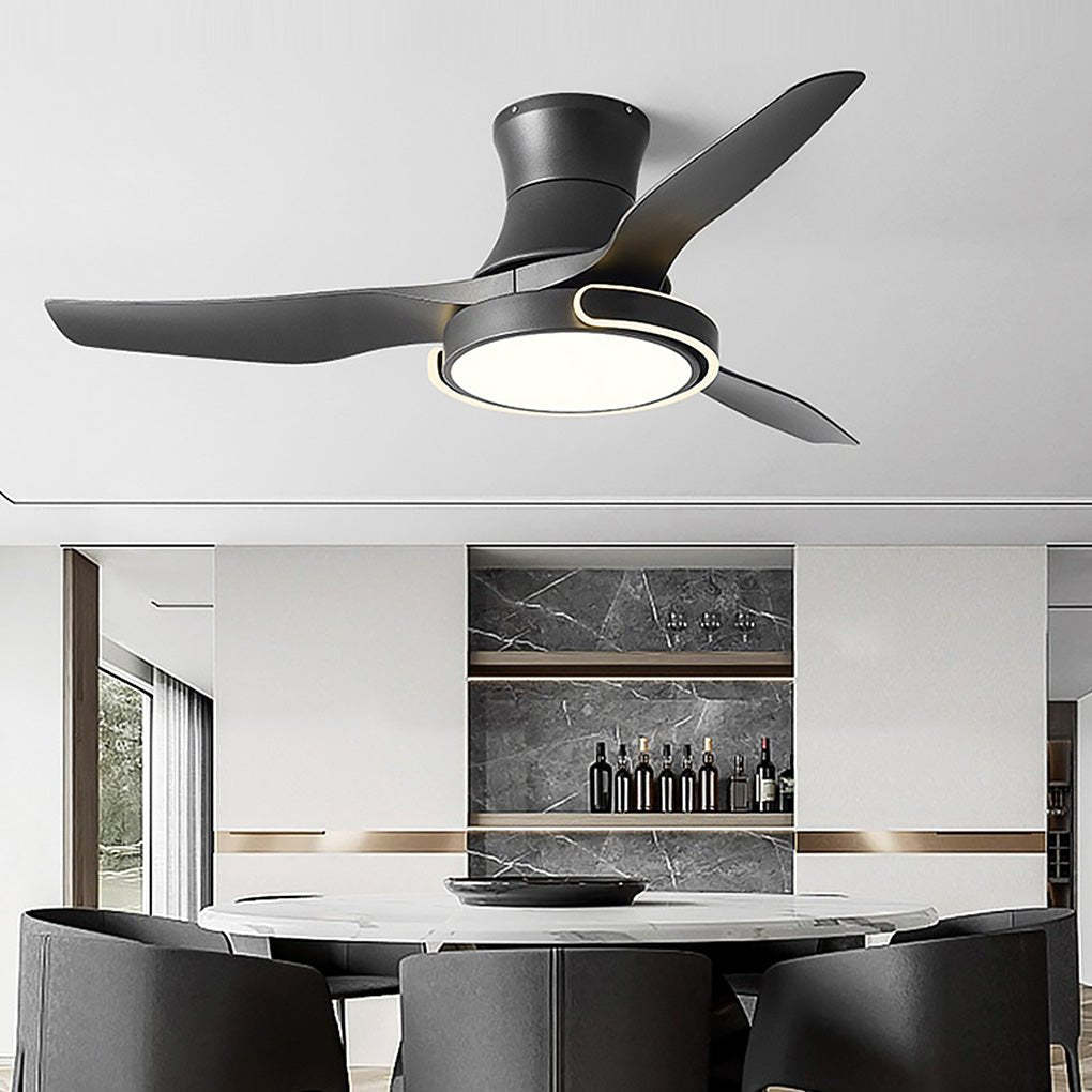 Remote Variable Dimming Reversible Integrated Ceiling Fan