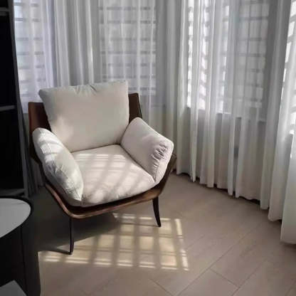 Corduroy Accent Chair with Removable Cushions