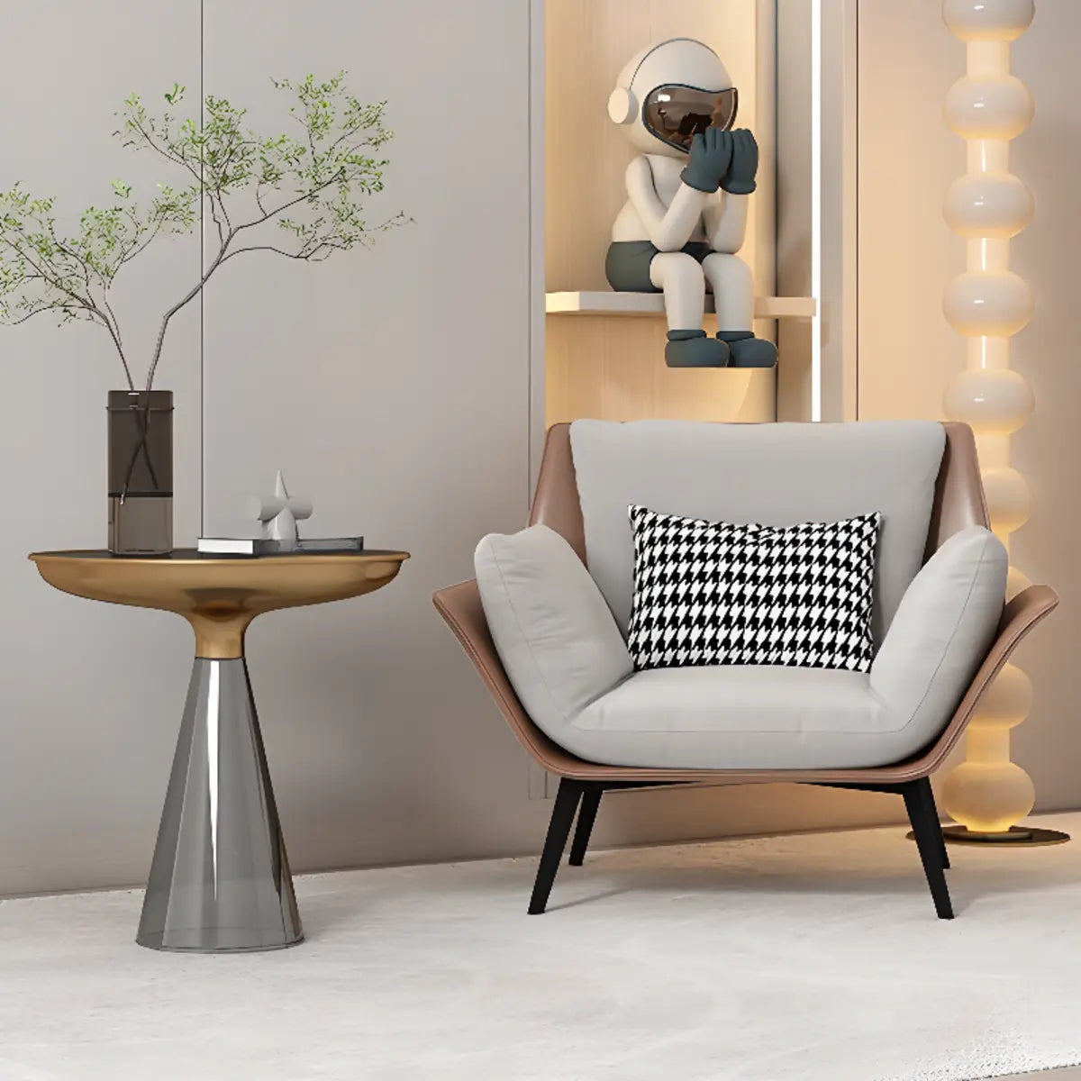 Cushion Back Arm Chair with Removable Cushions