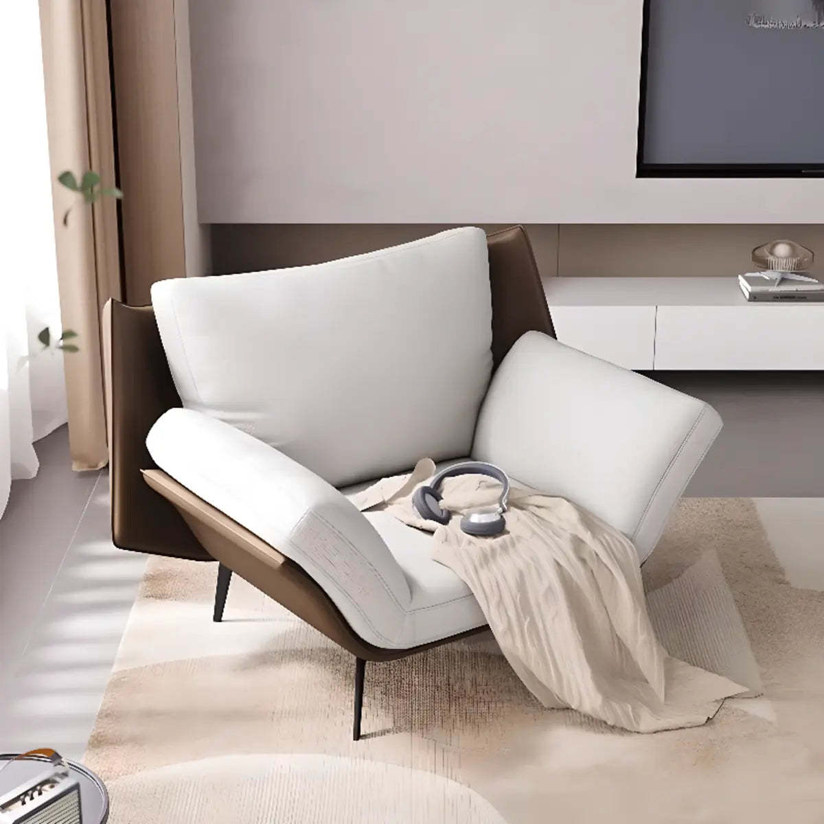 Cushion Back Arm Chair with Removable Cushions
