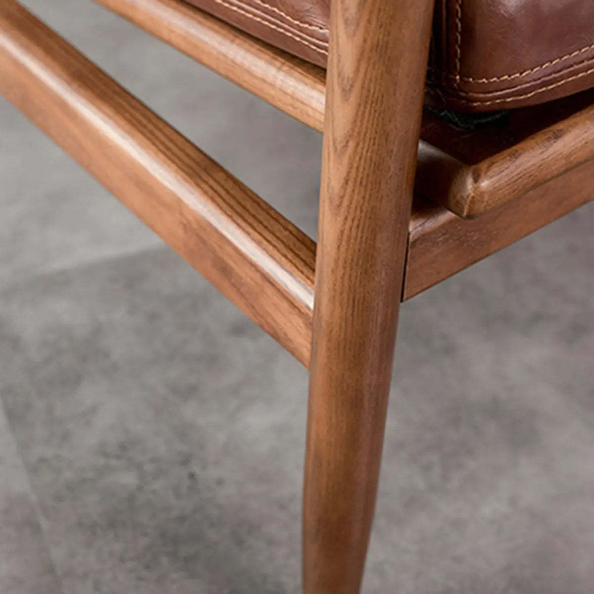 Water-Resistant Leather Removable Cushion Armchair