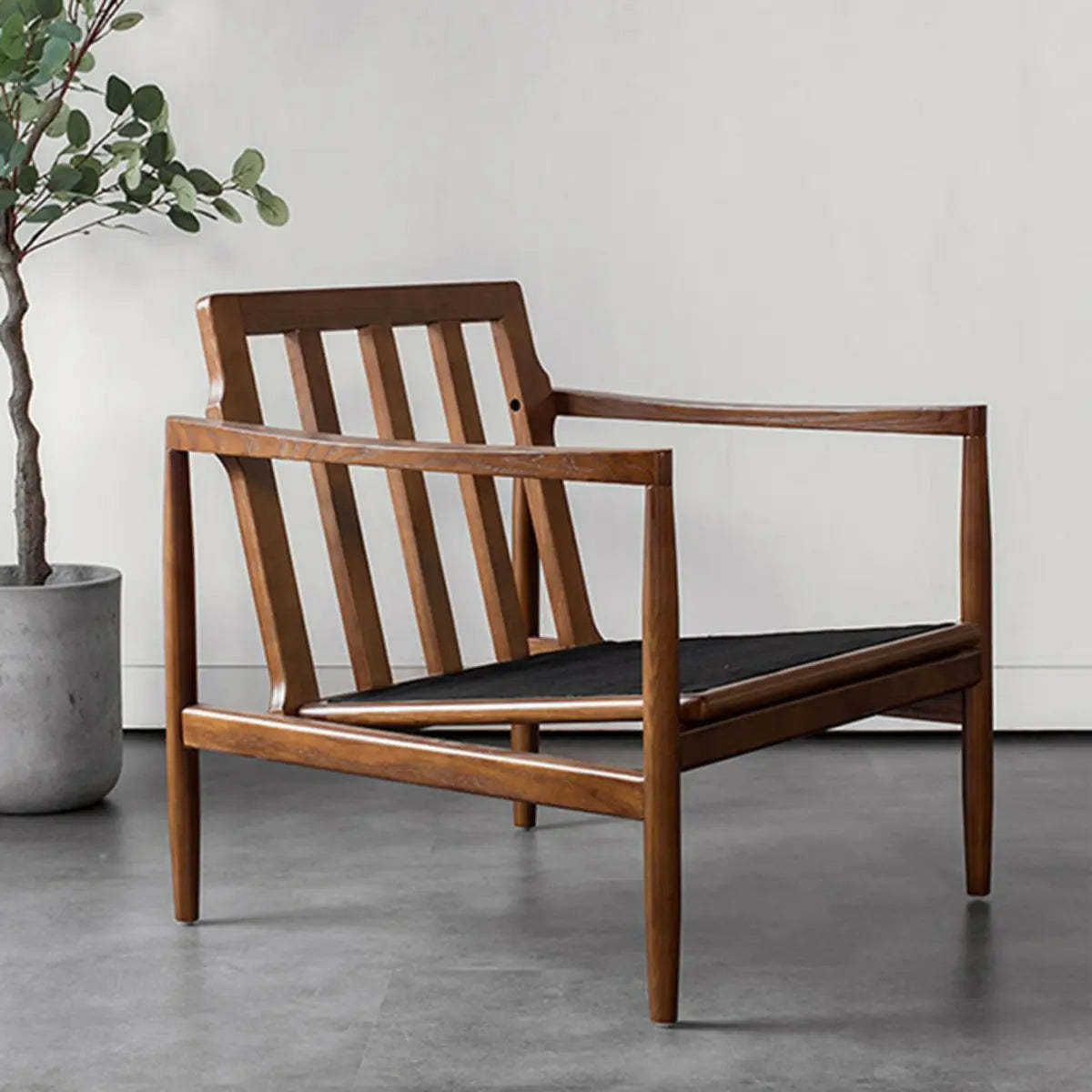 Water-Resistant Leather Removable Cushion Armchair — Square Arm / PU (Polyurethane)