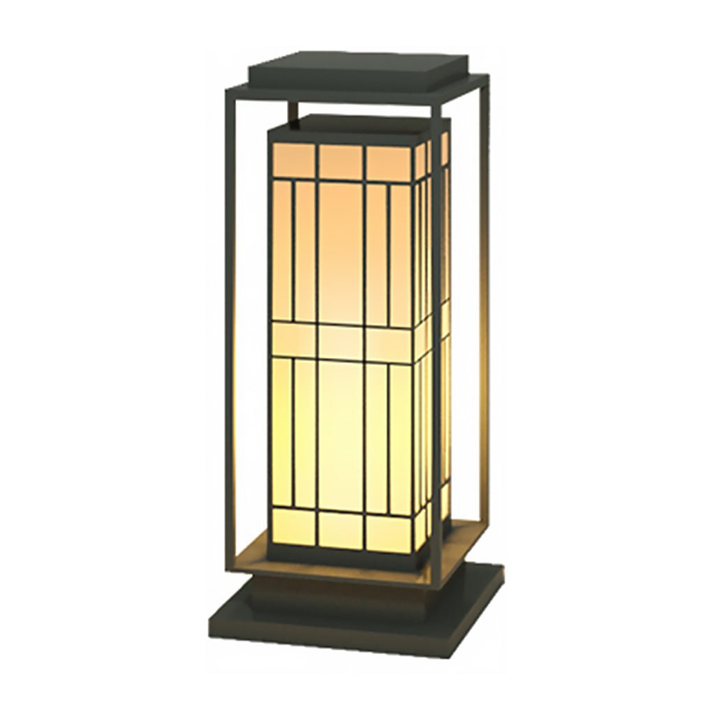 Asian Inspired Solar Path Lantern Elegant Retro LED Decor for Outdoor Spaces-Lighom