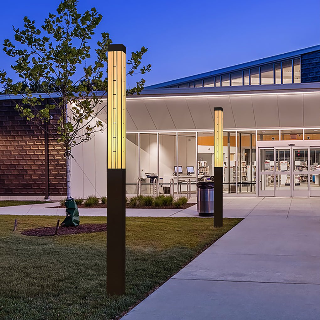 Retro Waterproof Outdoor Pole Lights Lamp Post Lights Public Lighting-Lighom