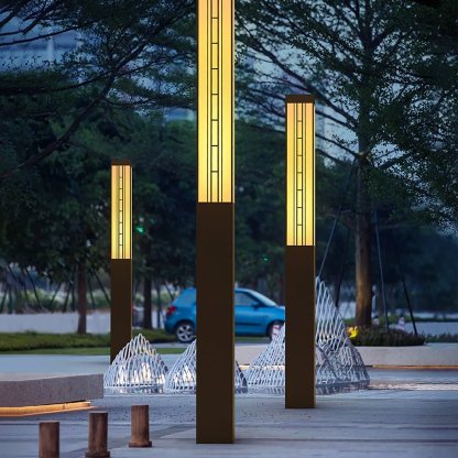 Retro Waterproof Outdoor Pole Lights Lamp Post Lights Public Lighting-Lighom