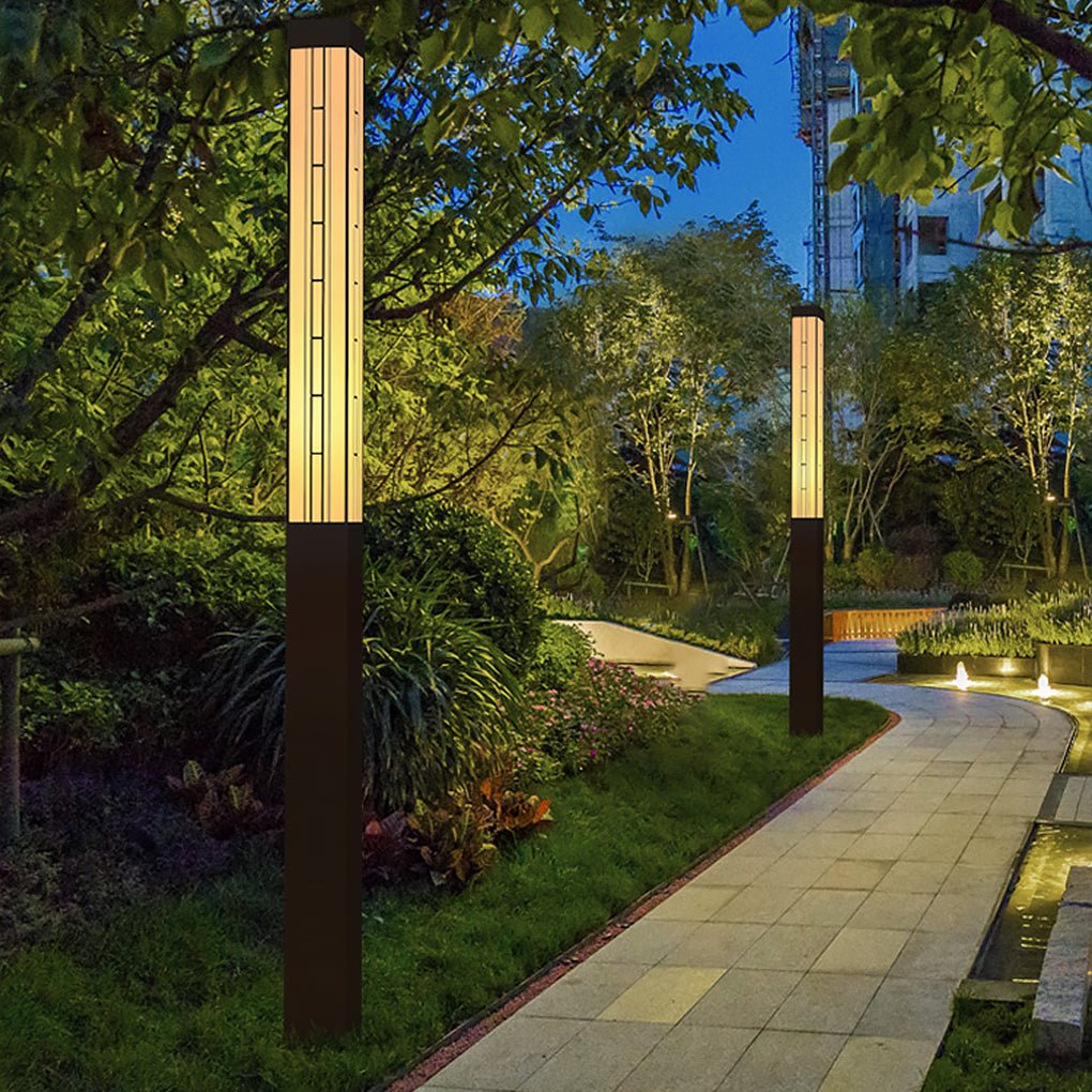 Retro Waterproof Outdoor Pole Lights Lamp Post Lights Public Lighting-Lighom
