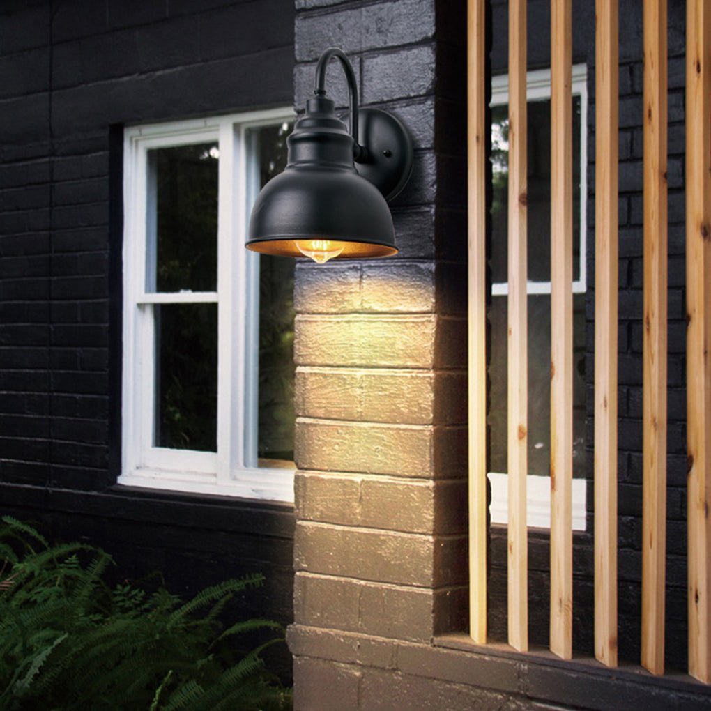 Retro Outdoor Waterproof Balcony Exterior Wall Light Gate Light with Light Sense-Lighom