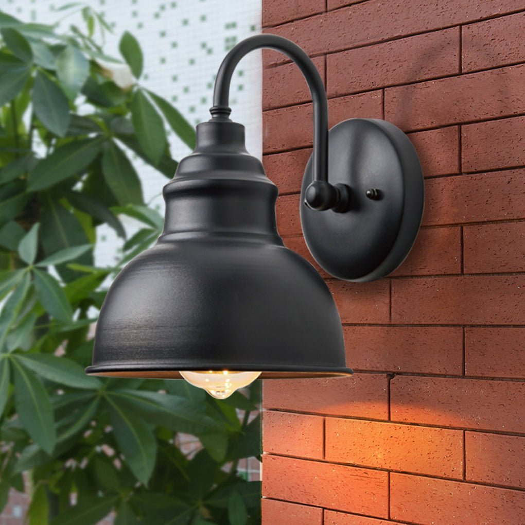 Retro Outdoor Waterproof Balcony Exterior Wall Light Gate Light with Light Sense-Lighom
