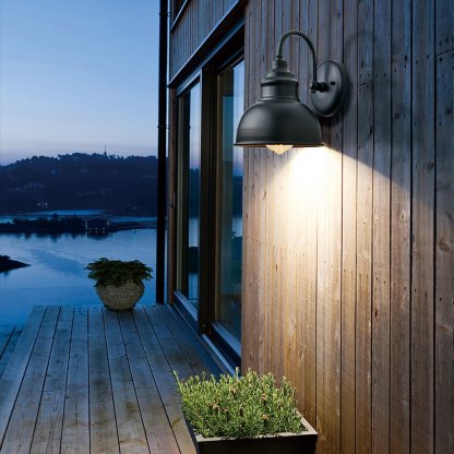 Retro Outdoor Waterproof Balcony Exterior Wall Light Gate Light with Light Sense-Lighom