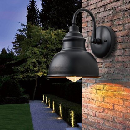 Retro Outdoor Waterproof Balcony Exterior Wall Light Gate Light with Light Sense-Lighom
