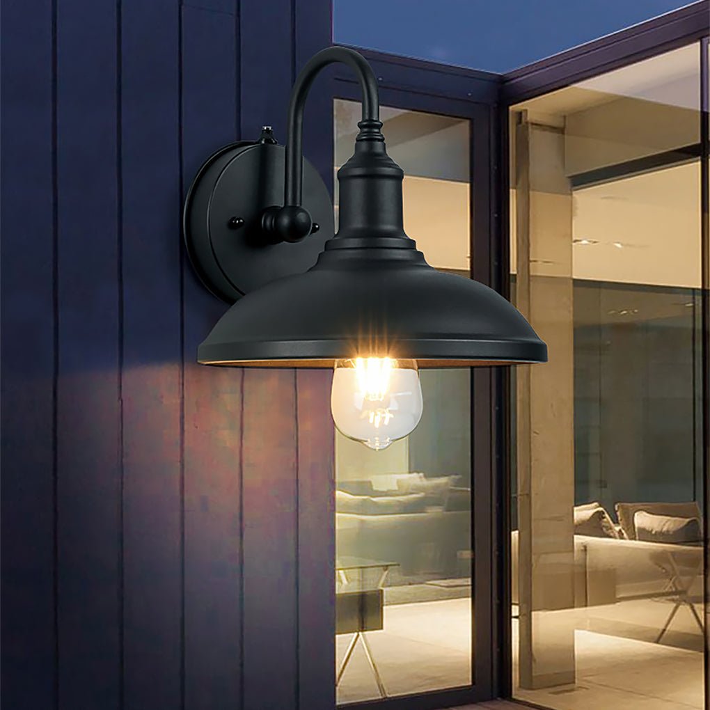Retro Outdoor Waterproof Induction LED Wall Sconces Balcony Stair Garden Light-Lighom