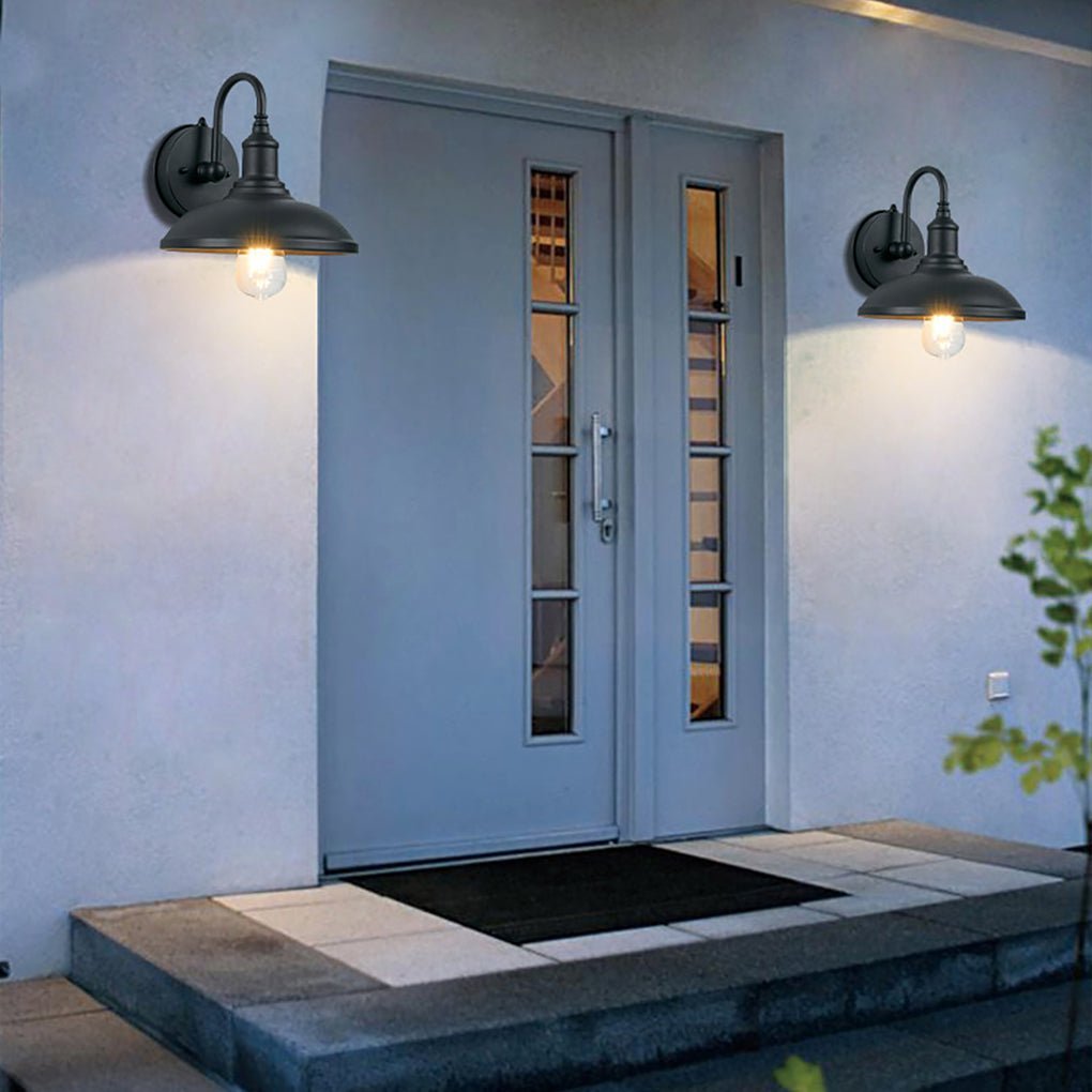 Retro Outdoor Waterproof Induction LED Wall Sconces Balcony Stair Garden Light-Lighom