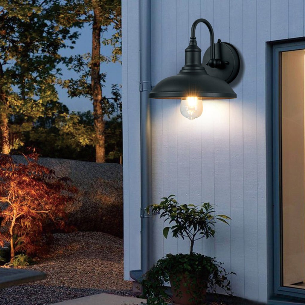 Retro Outdoor Waterproof Induction LED Wall Sconces Balcony Stair Garden Light-Lighom