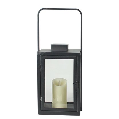 Glass Candle Holder DC 5V LED Black Modern Portable Outdoor Floor Llights-Lighom