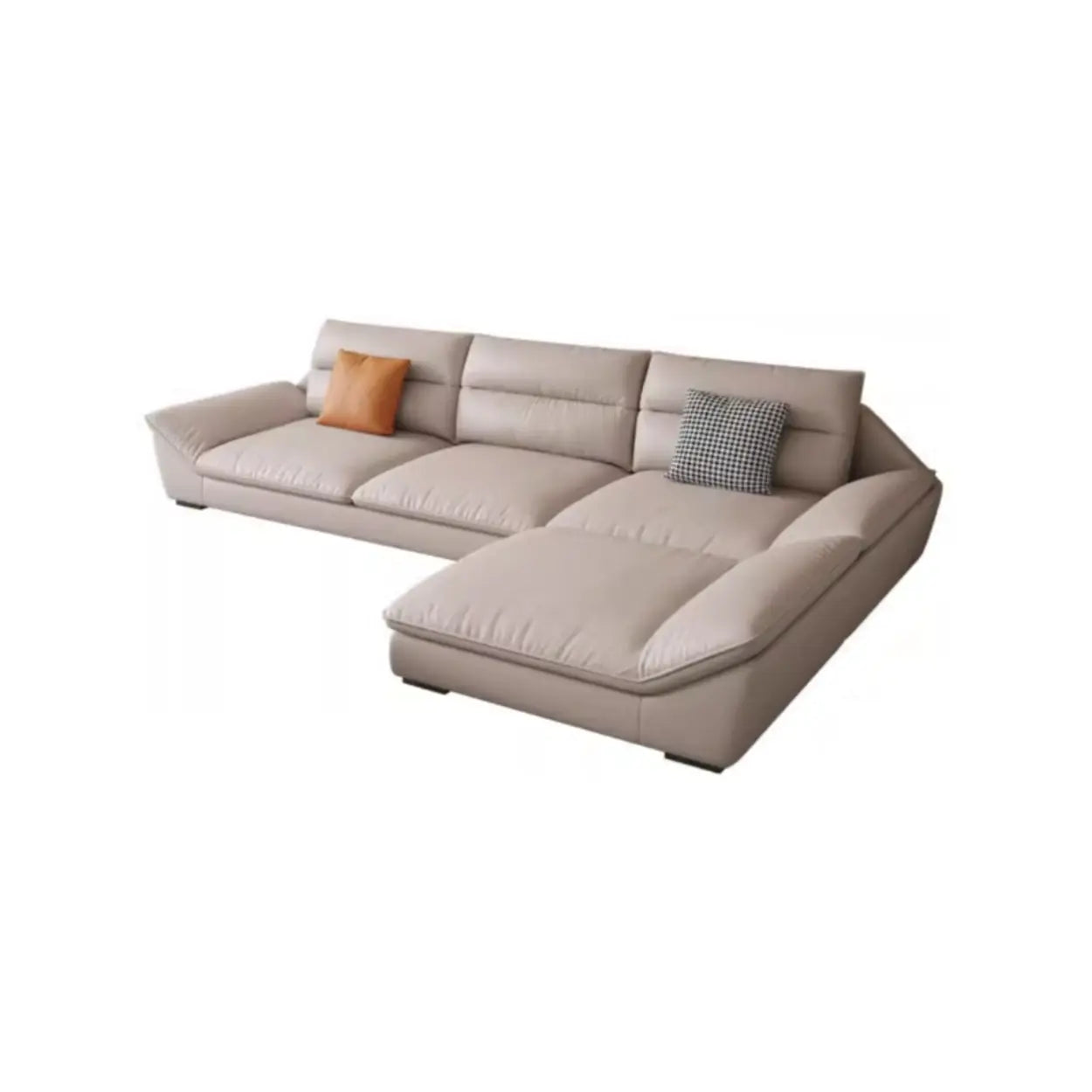 Reversible Beige Tech Cloth Sectional — Tech Cloth