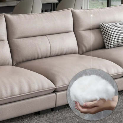 Reversible Beige Tech Cloth Sectional