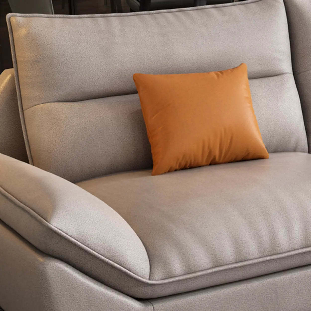 Reversible Beige Tech Cloth Sectional