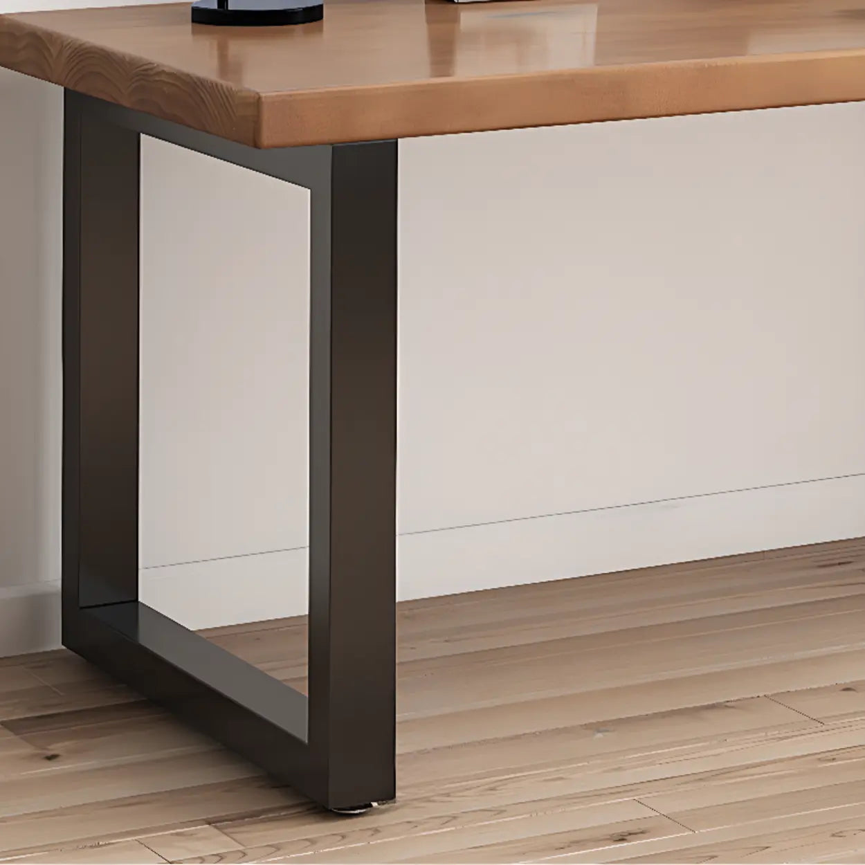 Reversible Pine Butcher Block Bookcase Computer Desk — Table Only