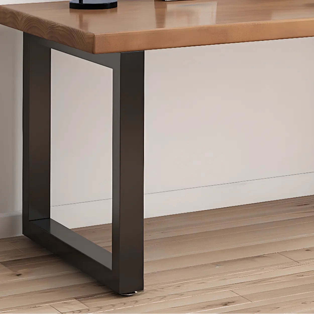 Reversible Pine Butcher Block Bookcase Computer Desk — Table Only