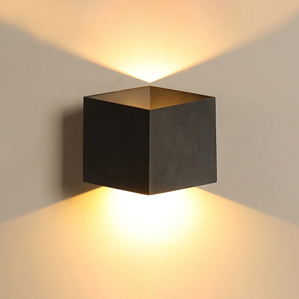 Square Waterproof up and down Lighting LED Modern Outdoor Wall Lights-Lighom