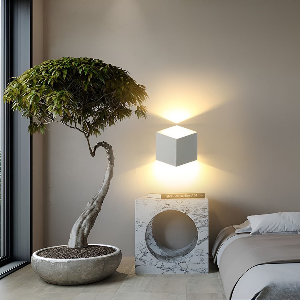 Square Waterproof up and down Lighting LED Modern Outdoor Wall Lights-Lighom