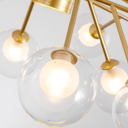 9 Lights Glass LED Modern Chandeliers Ceiling Lights Pendant Light-Lighom