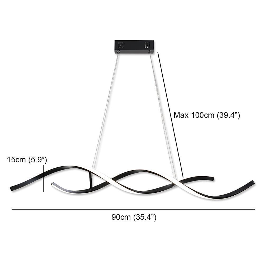 Wave Design Modern Pendant Lighting Minimalist Ceiling Light for Elegant Interiors-Lighom
